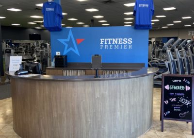 Front Desk check-in at Fitness Premier Clubs in Bourbonnais
