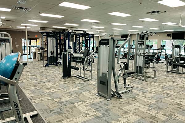 Indoor Cycling studio at Level Fitness Club premier full-service gym in Yorktown